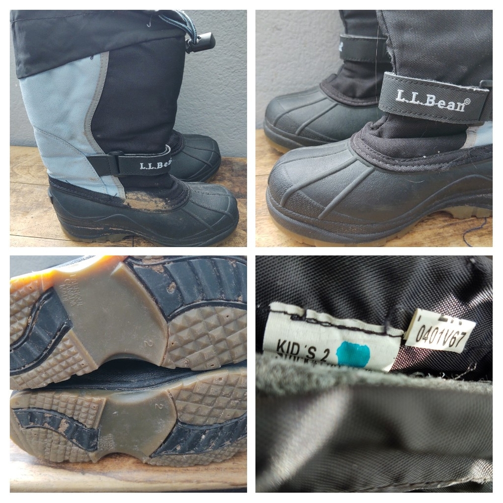 L.L.bean snow boots kids size 2